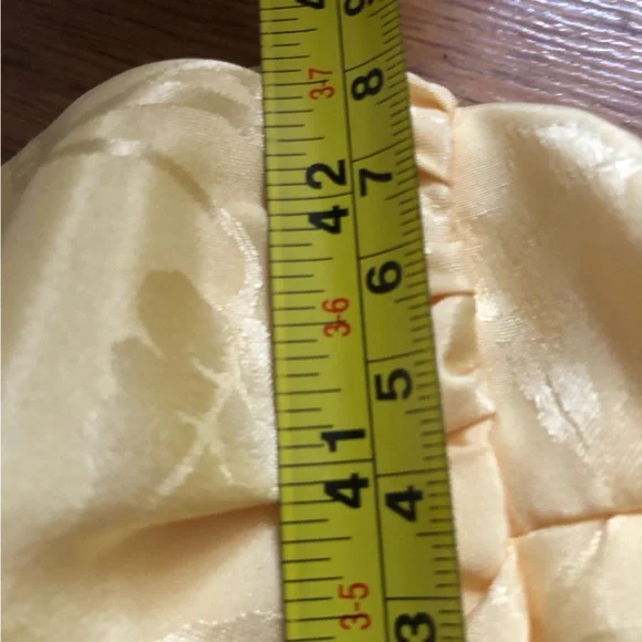 Elegant Yellow Floral Wrap-Style Women’s Dress - Picture 14 of 14